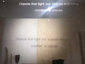 object quote in museum case